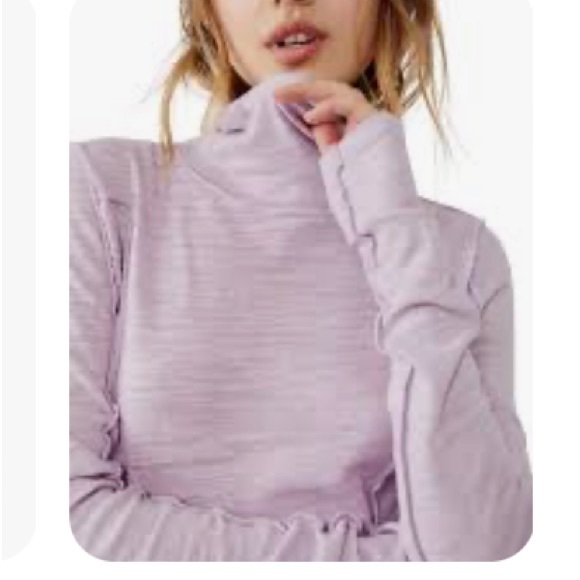 NEW Free People We the Free Everyday Layering Knit Top in Blush Lilac - Picture 5 of 6